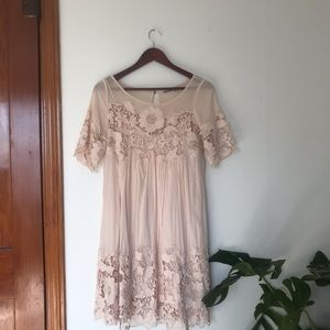 Anthropologie / Holding Horses Blush Dress size 6
